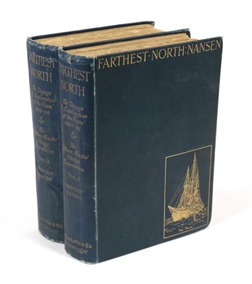 Lot 185 - Nansen, Fridtjof Farthest North. Archibald Constable, 1897. 8vo (2 vols). Org. green cloth...