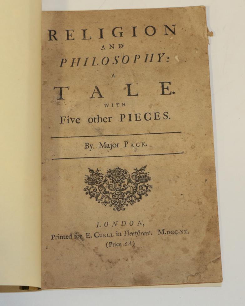 Lot 193 - Pack, Richardson, Major Religion and Philosophy: A Tale with Five other Pieces. Printed for E....