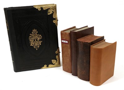 Lot 202 - 19th Century Bibles KJV bound with The Psalms of David in Metre. KJV: Cambridge: Stereotyped...