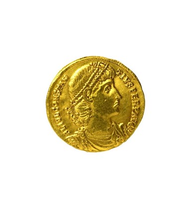Lot 2002 - Constantius II (337-361), gold Solidus, Antioch, 347-355, FL IVL CONSTANTIVS PERP AVG diademed,...