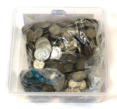 Lot 2010 - £43.20 Face Value Mixed Pre-47 Silver, halfcrowns, florins, shillings & sixpences, weight...