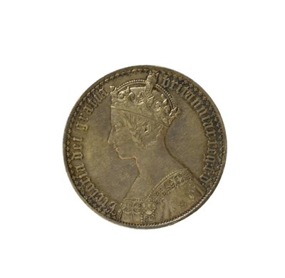 Lot 2019 - Victoria (1837-1901), Crown, 1847, 'gothic' type, edge UNDECIMO, (S.3883). Lightly toned,...