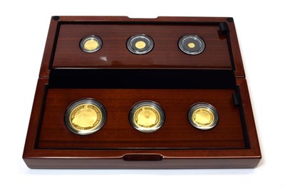 Lot 2106 - The Royal Mint 2016 Britannia Premium Six-Coin Gold Proof Set. Complete with Booklet and CoA...