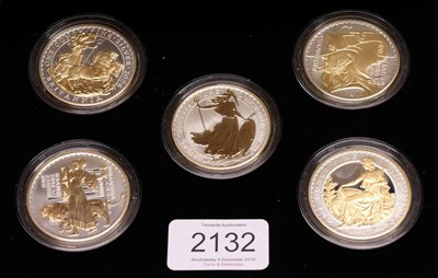 Lot 2132 - Royal Mint Britannia Silver Set 2006 the Golden Silhouette Collection