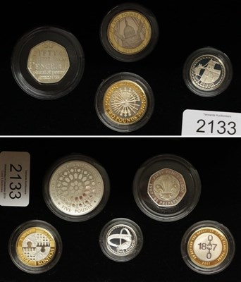 Lot 2133 - Royal Mint 2007 Silver Piedfort Collection and the 2005 Silver Piedfort Collection