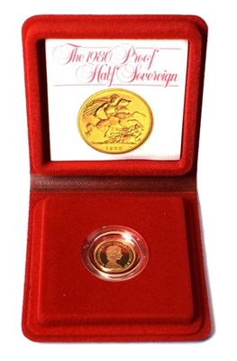 Lot 2142 - Elizabeth II (1952-), gold proof Half Sovereign, 1980, in Royal Mint case of issue with certificate