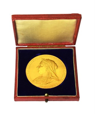 Lot 2191 - Victoria (1837-1901), Diamond Jubilee 1897, official gold medal, large size, by G. W. de...