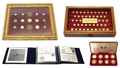Lot 2208 - Assorted lot comprising of 8 x silver proof Crown sized coins of the Commonwealth struck for...
