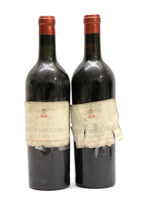 Lot 2038 - Château Pape Clément Premier Cru 1949 (two bottles)