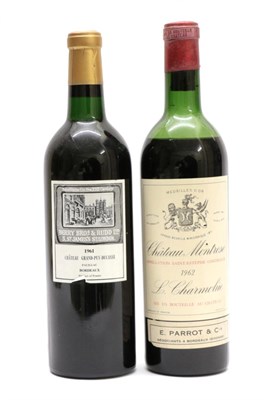 Lot 2046 - Château Grand-Puy-Ducasse 1961 Pauillac (one bottle), Château Montrose 1962 Saint Estéphe L....