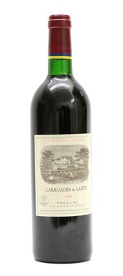 Lot 2051 - Carruades De Lafite Pauillac 1996 (one bottle)