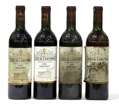 Lot 2057 - Château Lascombes Grand Cru Classe Margaux 1981 (four bottles)
