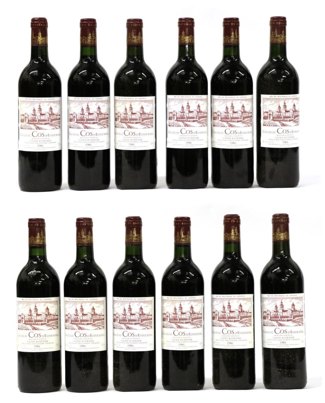 Lot 2066 - Château Cos d'Estournel 1986 (twelve bottles)