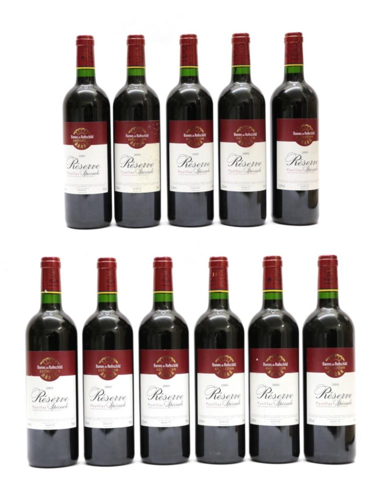 Lot 2077 - Barons de Rothschild Lafite Collection Réserve Spéciale Pauillac 2005 (eleven bottles)