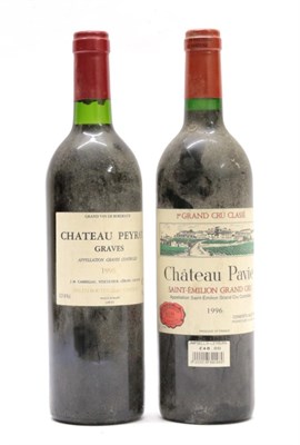 Lot 2087 - Château Pavie Saint-Émilion Grand Cru 1996 (one bottle), Château Peyrat Graves 1998 (one bottle)