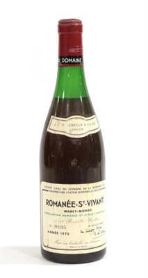 Lot 2137 - Domaine de la Romanée-Conti 1975 Romanée-St-Vivant Grand Cru (one bottle)