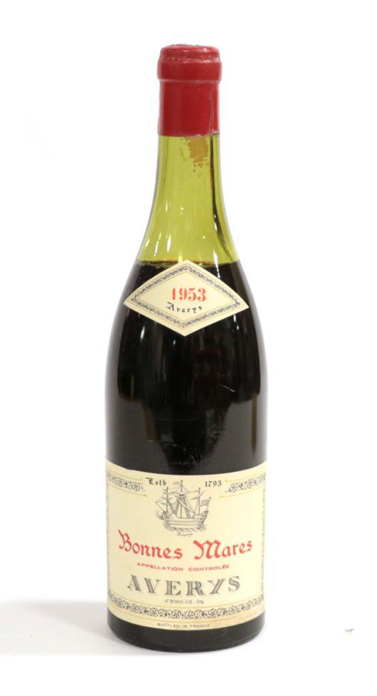 Lot 2145 - Averys Bonnes-Mares 1953 Pinot Noir Burgundy (one bottle)  This lot is subject to VAT on the hammer