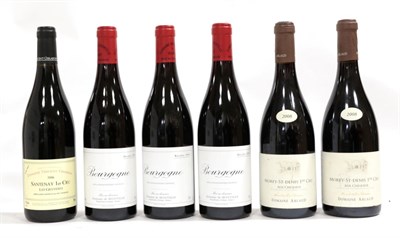Lot 2151 - Domaine de Montille 2004 Bourgogne Rouge (three bottles), Domaine Vincent Girardin 2006...