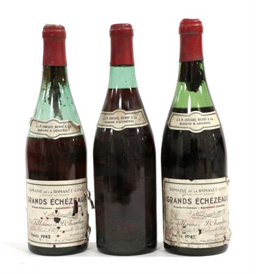 Lot 2157 - Domaine de la Romanée-Conti 1942 Grands Echezeaux (three bottles)