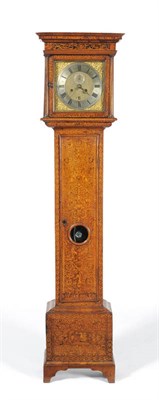 Lot 1069 - A Marquetry Eight Day Longcase Clock, signed Brounker Watts, London, circa 1695, case with a...