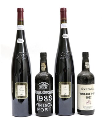 Lot 2200 - Royal Oporto Vintage Port 1983 (one bottle), Don Pavral 1982 Vintage Port (one bottle), La Diva...