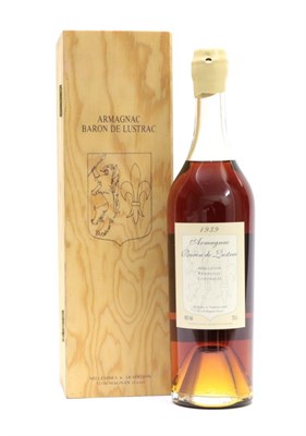 Lot 2213 - Baron de Lustrac 1939 Armagnac (one bottle)