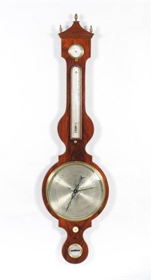 Lot 1073 - A Mahogany 10-inch Wheel Barometer, signed Macrae, 34 Aldgate, circa 1840, the case with later...