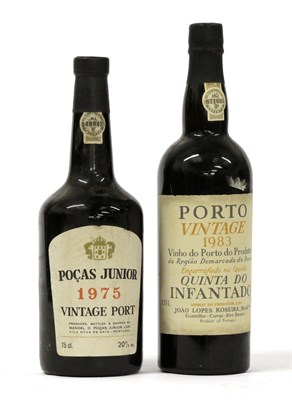 Lot 2244 - Pocas Junior 1975 Vintage Port (one bottle), Quinta Do Infantado 1983 Vintage Port (one bottle) (2)