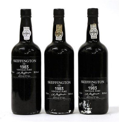 Lot 2246 - Skeffington 1983 Vintage Port (three bottles)