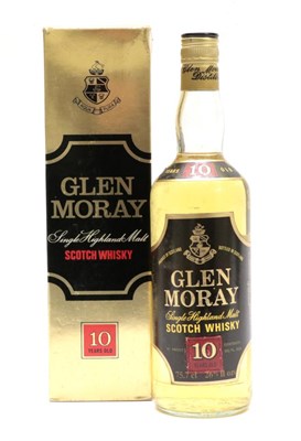 Lot 2260 - Glen Moray 10 Year Old Single Highland Malt Scotch Whisky 70° proof, 262/3 fl.ozs., 1970s bottling