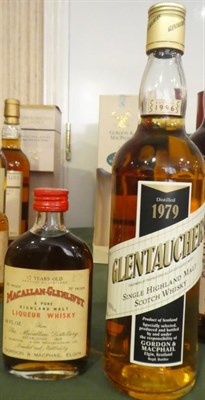 Lot 2265 - Macallan-Glenlivet 12 Year Old, Pure Highland Malt Liqueur Whisky 63/4 fl.oz 70° proof, 1970s...