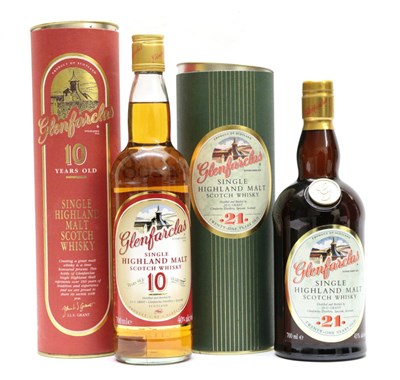 Lot 2268 - Glenfarclas 21 Year Old Single Highland Malt Scotch Whisky 43% 700ml in original card tube (one...