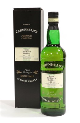 Lot 2276 - Cadenhead's 12 Year Old Highland Single Malt from the Millburn Distillery, cask strength, distilled