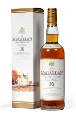 Lot 2283 - The Macallan 10 Year Old Single Highland Malt Whisky matured in sherry oak casks from Jerez,...