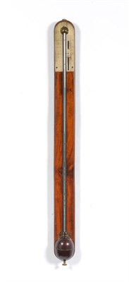 Lot 1078 - A George III Mahogany Stick Barometer, signed Nairne & Blunt, London, circa 1790, the figured...