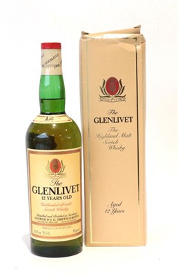 Lot 2289 - The Glenlivet 12 Year Old Unblended All Malt Scotch Whisky 70° proof, 262/3 fl.oz., 1970s bottling