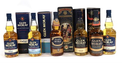 Lot 2306 - Glen Moray 16 Year Old Single Speyside Malt Scotch Whisky Highland Regiments tin, The Black...