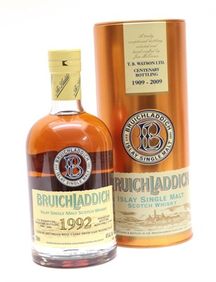 Lot 2325 - Bruichladdich 1992 Islay Single Malt Scotch Whisky 17 year old limited edition of 339 bottles,...