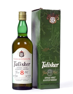 Lot 2341 - Talisker 8 Year Old Single Malt Scotch Whisky 80° proof 262/3 fl.oz, 1970s bottling in...