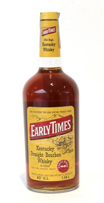 Lot 2348 - Early Times 4 Years Old Kentucky Straight Bourbon Whisky distilled and bottled by Early Times...