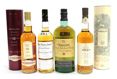Lot 2371 - The Singleton 12 Year Old Single Malt Scotch Whisky 40% 70cl (one bottle), Inchmurrin 12 Year...