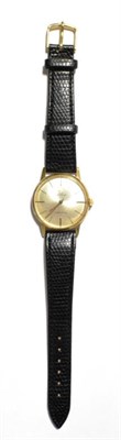 Lot 2 - A 14 carat gold centre seconds wristwatch, signed Certina, case stamped 14k 0.585