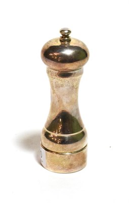 Lot 100 - A silver pepper mill