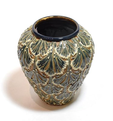 Lot 117 - A Gerloing & Stephan 19th century Majolica vase, with impressed marks GI & ST 3027