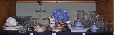 Lot 161 - Stuart glass crystal pedestal serving dish; a vase; a Webb Corbett jug; cut and other...