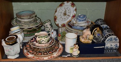 Lot 178 - A large collection of ceramics, mostly Crown Derby; together with Masons Ware and Jasper ware