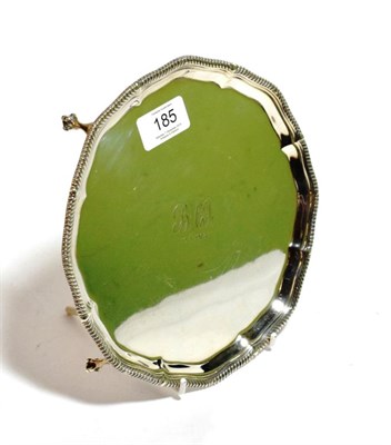 Lot 185 - A silver salver