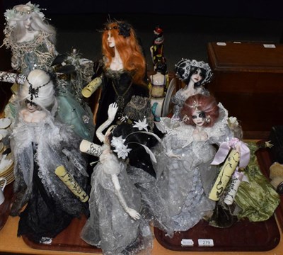 Lot 279 - Seven 'Enchanted Oaks' dolls by Rachel Oakes, with scroll certificates (7)