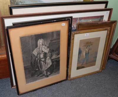 Lot 301 - After Andrew Festing, The Other Picture, print; together with a watercolour after George...