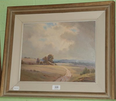 Lot 326 - Sir Eric Langker (Australian, 1898 - 1982) ''Evening After Rain'', signed, oil on board, 29cm...